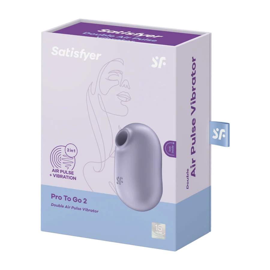 SATISFYER PRO TO GO 2 DOUBLE AIR PULSE STIMULAATOR  VIBRAATOR